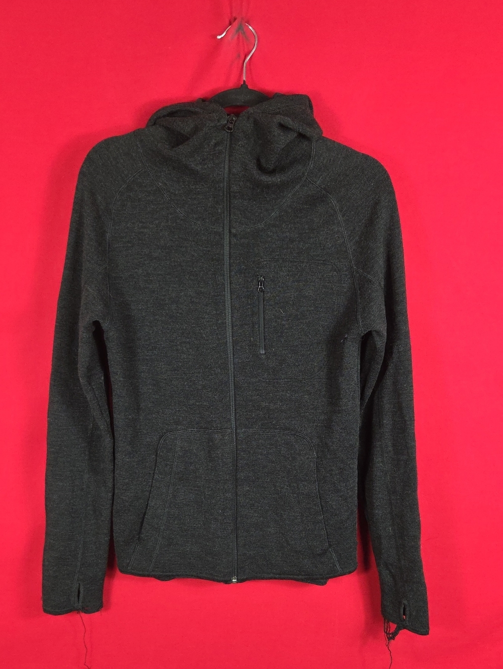 Triple Aught Design Praetorian Hoodie Merino Wool Gray Mens Size Medium